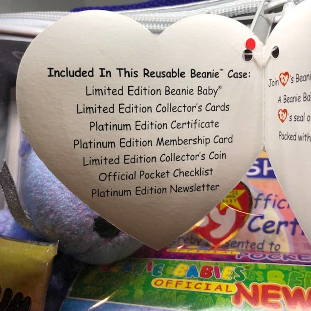 Vintage-1999-Rare-RETIRED-TY-CLUBBY-II -Beanie-Baby-PLATINUM Membership Edition - Picture 4 of 13